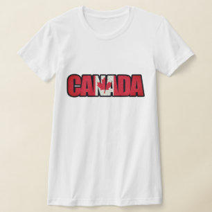 Camiseta Bandera Canadiense En "Canadá"