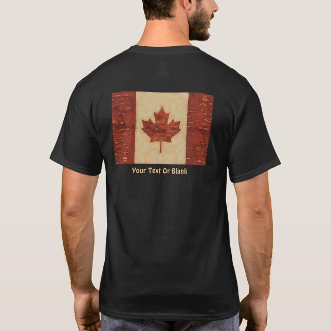 Camiseta Bandera Canadiense En El Interior De La Baraja De  (Reverso)