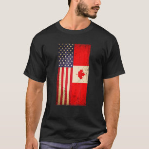 Camiseta Bandera Canadiense Estadounidense De Canadá 4 De J