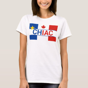 Camiseta Bandera canadiense francesa chiac acadian 