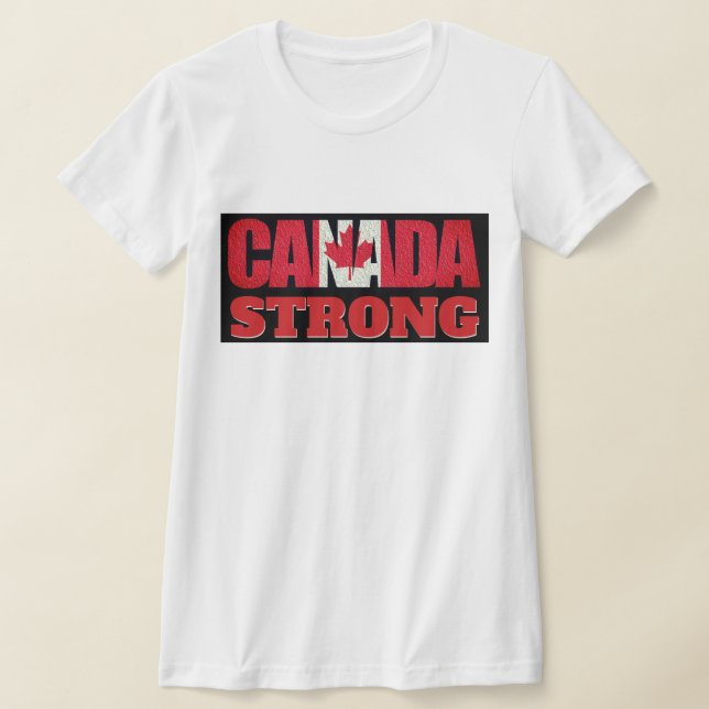 Camiseta Bandera canadiense fuerte (Distribución)