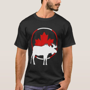 Camiseta Bandera Canadiense Hojas de Maple Leaf Antingles A