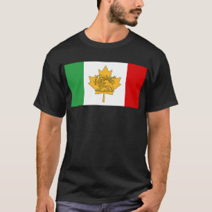 Camiseta Bandera canadiense iraní del león y el sol patrimo