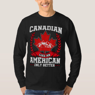 Camiseta Bandera canadiense Maple Leaf Estados Unidos