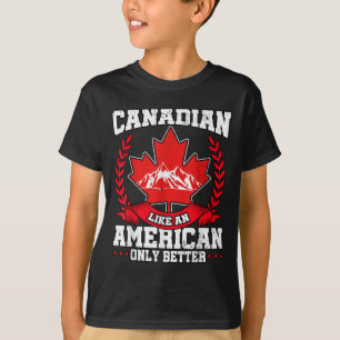 Camiseta Bandera canadiense Maple Leaf Estados Unidos