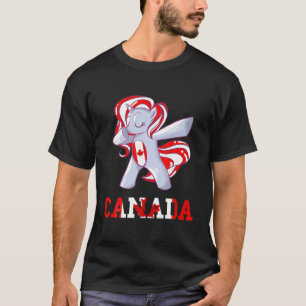 Camiseta Bandera canadiense Maple Leaf Unicorn Canadiense R