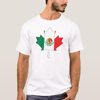Camiseta Bandera canadiense mexicana