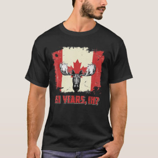 Camiseta Bandera canadiense Moose del Día de Canadá 151 año