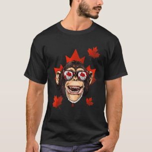 Camiseta Bandera canadiense patriótica de hoja de arce de m