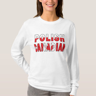 Camiseta Bandera canadiense polaca