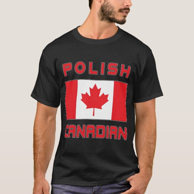 Camiseta Bandera canadiense polaca (Anverso)