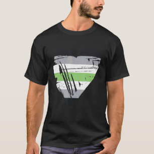 Camiseta Bandera cardíaca del Orgullo Agénero 1