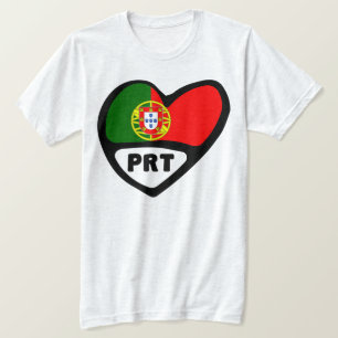 Camiseta Bandera cardíaca PRT de Portugal