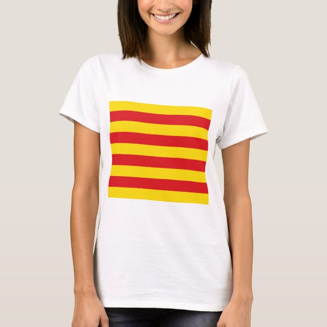 Camiseta Bandera catalana (Cataluña) (Anverso)