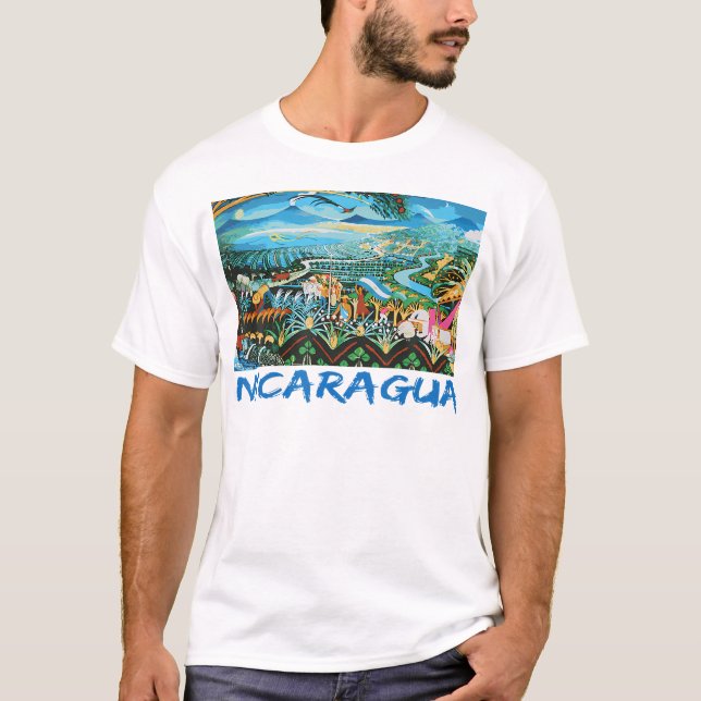 Camiseta Bandera Centroamericana de Nicaragua (Anverso)