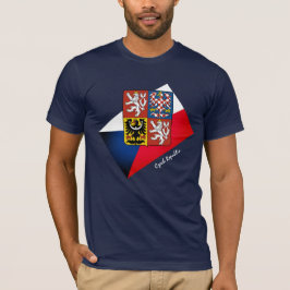 Camiseta Bandera checa, Emblem y Moda/Deporte de la Repúbli