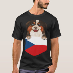 Camiseta Bandera Checa Ministra de Pastor Estadounidense En