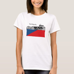 Camiseta Bandera Checa, Praga & Patriotas de Hradcany