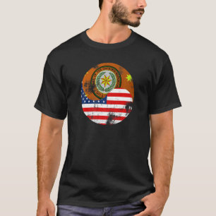 Camiseta Bandera Cherokee Nativo Americano Bandera Cherokee