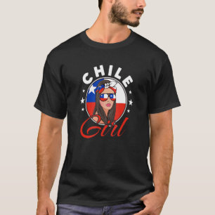 Camiseta Bandera Chica Chilena De Chile
