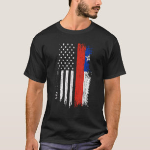 Camiseta Bandera Chilena Americana Orgullo Chile Estados Un