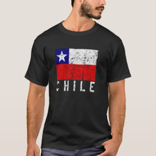 Camiseta Bandera chilena angustia a Chile Hombres Sudameric