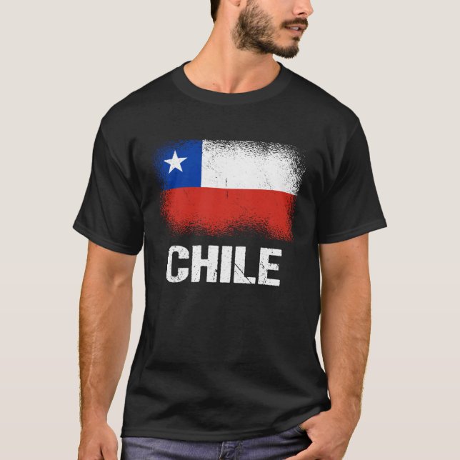 Camiseta Bandera Chilena Chile (Anverso)