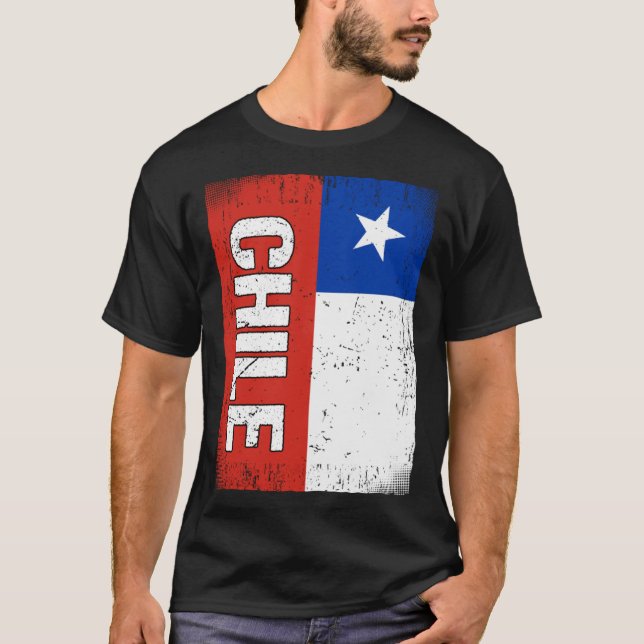 Camiseta Bandera Chilena Chile (Anverso)