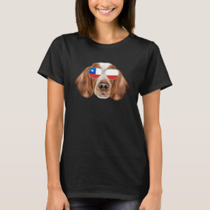 Camiseta Bandera chilena galesa Springer Spaniel Dog Chile 