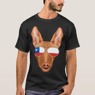 Camiseta Bandera Chilena Pharaoh Perro Hound Chile Pocket