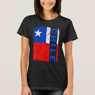 Camiseta Bandera Chilena Vintage Orgullo De Chile Raíces Pa