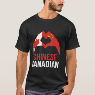 Camiseta Bandera china canadiense de Canadá
