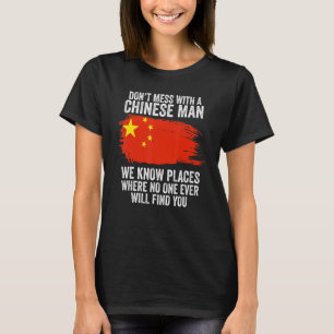 Camiseta Bandera china para hombres