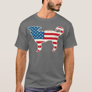 Camiseta Bandera Chiweenie Estadounidense 4 de Julio para H