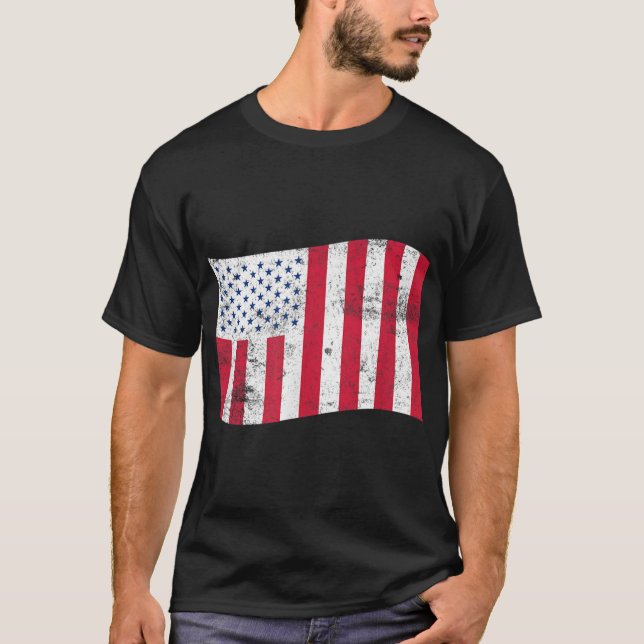Camiseta Bandera civil de los Estados Unidos de América en  (Anverso)