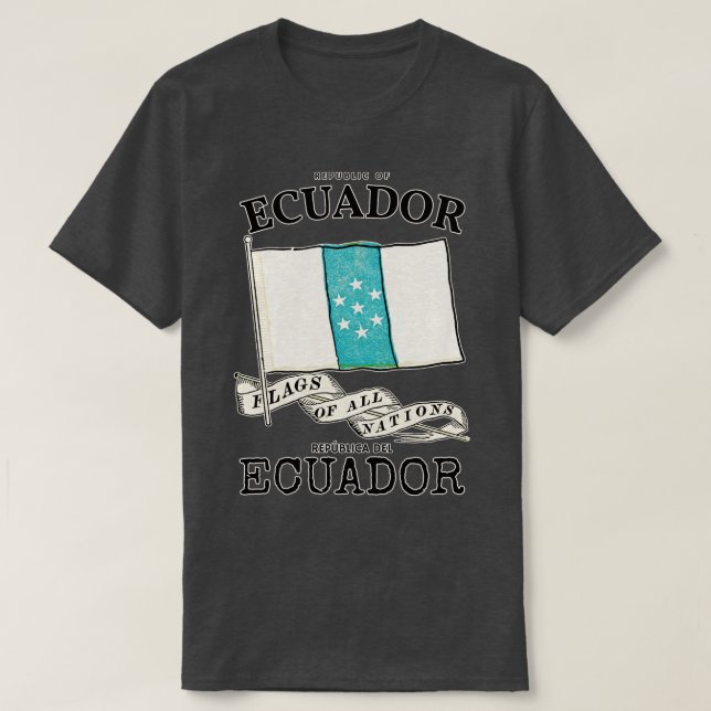 Camiseta Bandera clásica de Ecuador (Diseño del anverso)