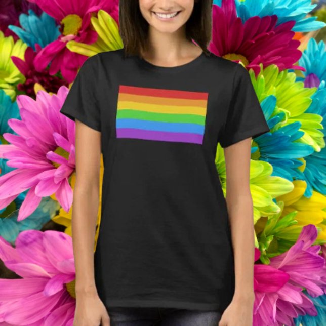 Camiseta Bandera Clásica del Orgullo Arcoíris (Subido por el creador)