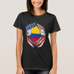 Camiseta Bandera Colombiana Americana Orgullosa De Mi Heren