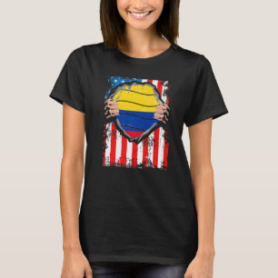 Camiseta Bandera colombiana colombiana de patriota norteame