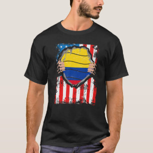 Camiseta Bandera colombiana colombiana de patriota norteame
