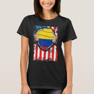 Camiseta Bandera colombiana colombiana de patriota norteame