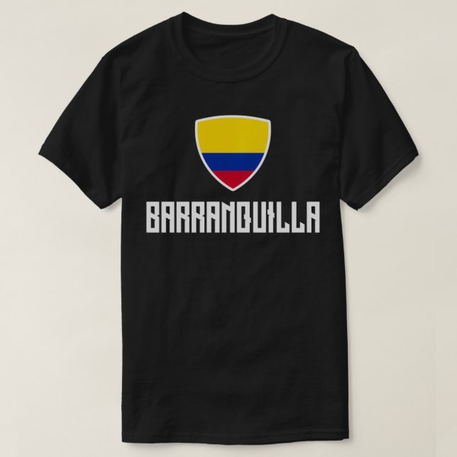 Camiseta Bandera Colombiana de Barranquilla Rota Patrimonio (Diseño del anverso)