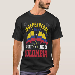 Camiseta Bandera colombiana del Día de la Independencia de 