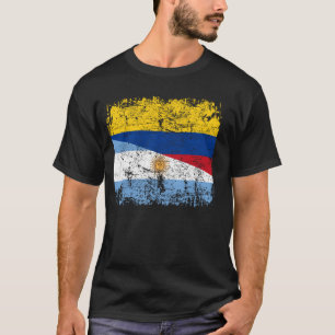 Camiseta Bandera colombiana mitad argentina Argentina Colom