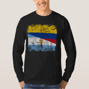 Camiseta Bandera colombiana mitad argentina Argentina Colom