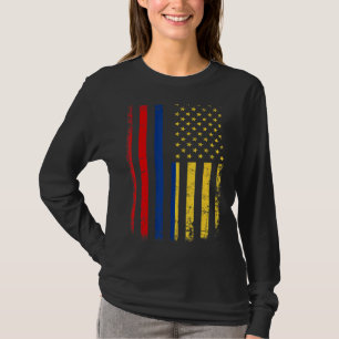 Camiseta Bandera colombiana norteamericana recorre Colombia