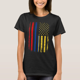 Camiseta Bandera colombiana norteamericana recorre Colombia