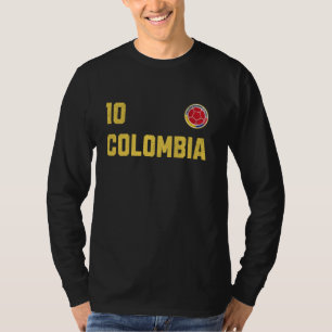 Camiseta Bandera colombiana retro bandera colombiana
