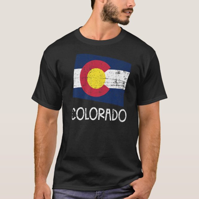 Camiseta Bandera Colorado Colorado (Anverso)