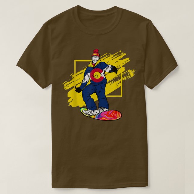 Camiseta Bandera Colorado Snowboarders (Diseño del anverso)